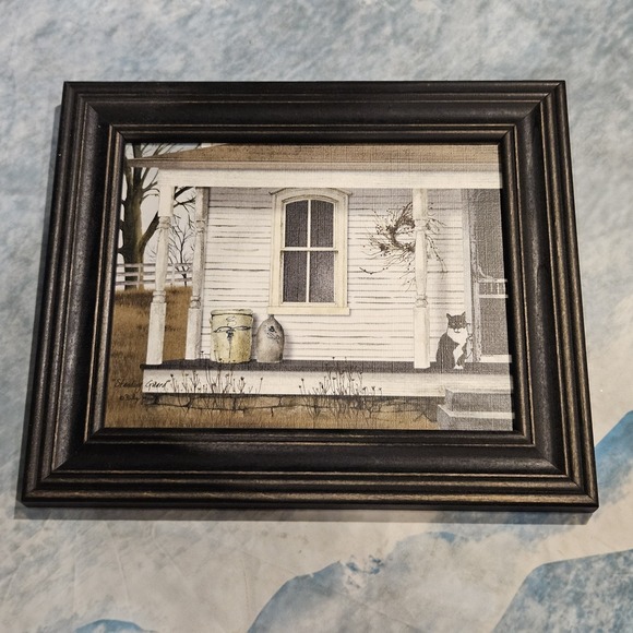 Other - Billy Jacobs Standing Guard Framed Art Print Primitive Farmhouse Cat Decor
